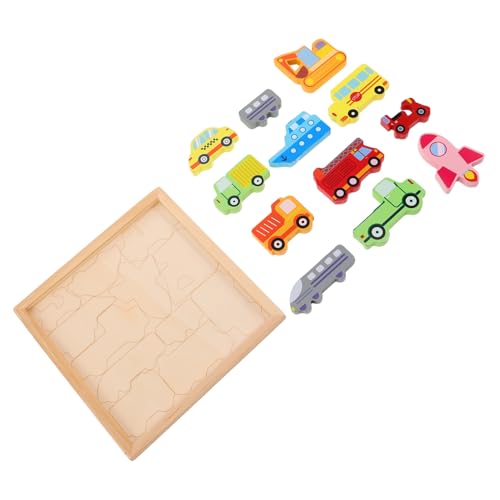 KONTONTY 1 Satz Kreatives Dreidimensionales Puzzle Nutztiere Für Kleinkinder Puzzle Für Reißbrett-Puzzle Kleinkind-Puzzle Lernspielzeug Für Kleinkinder Bauernhoftier-Puzzle Holz von KONTONTY