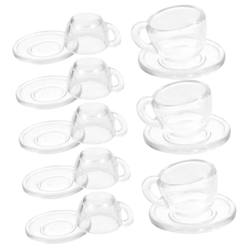 KONTONTY 1 Satz Mini-Tasse bastelsets für bastelzeug für für Puppenhaus Zubehör Geburtstags Puppenhaus-Teezubehör Puppenhaus Teegeschirr Plastik von KONTONTY