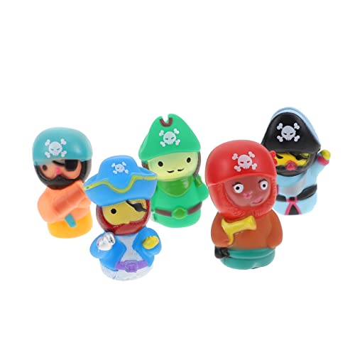 KONTONTY 1 Satz Piratenfigur Für Fingerkinderspielzeug Entzückende Fingerpuppen Fingerspielzeug Fingerpuppen Pädagogisches Kinderspielzeug Babyspielzeug Vinyl von KONTONTY