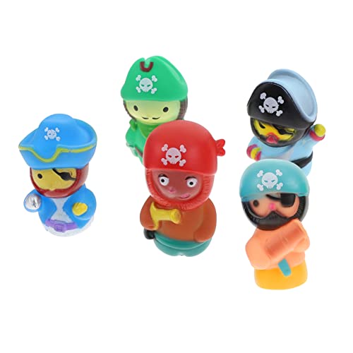 KONTONTY 1 Satz Piratenfigur Spielzeug Für Babypuppen Fingerspielzeug Für Piraten Kinderspielzeug Puppenspielsets Mini-Spielzeug Babyanzüge Handpuppen Für Babys Fingerpuppen Spielzeug Vinyl von KONTONTY