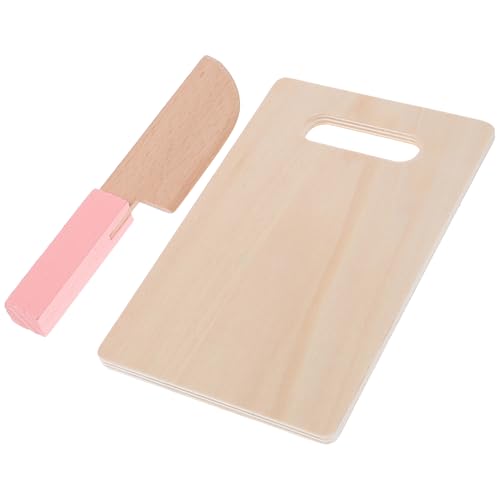 KONTONTY 1 Satz Qieqile-Zubehör küchenspielzeug für Kitchen Toys for holzpaneel Schleifen holzplatten holzbrett spielzeuge Kinderschneider aus Holz Küchenschneider Heimspielzeug von KONTONTY