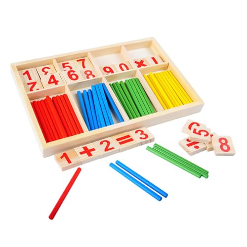 KONTONTY 1 Satz Rechenstäbe Für Kinder Pädagogisches Spielzeug Zur Intelligenzentwicklung Fördert Die Mathematischen Fähigkeiten Ideal Für Lernspiele Und Kreative Aktivitäten von KONTONTY