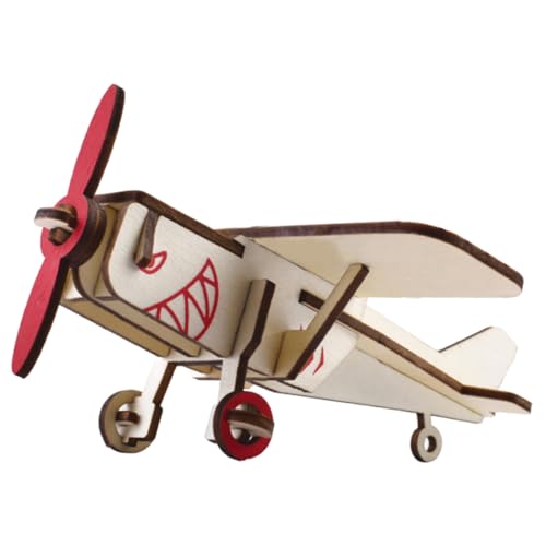 KONTONTY 1 Satz Segelflugzeug bastelsets+für+ bastel Set für holzkit Educational Toys Boy Toys Puzzle Bildungsmodell handgefertigtes Flugzeughandwerk hölzern Beige von KONTONTY