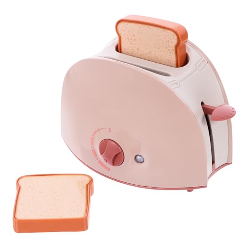 KONTONTY 1 Satz Simulation Elektrischer Spielzeuge -Toaster Kindertoaster Vorgeben, Toaster Zu Simulation Brotbackautomat Pop-up- Rosa Plastik von KONTONTY