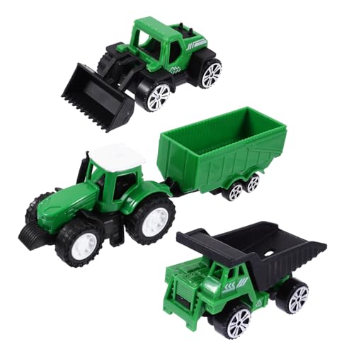 KONTONTY 1 Satz Spielzeugauto Baufahrzeuge Spielset Engineering-LKW-Spielzeug Mini-Spielzeug Kinder puppenwagen kinderspielzeug Auto Technisches Autospielzeug Fahrzeugmodell Abs Green von KONTONTY