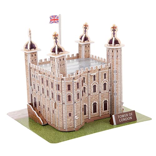 KONTONTY 1 Satz Tower of London-Puzzle Puzzle Bauen Einzigartige Rätsel Für Erwachsene Architektonisches Rätsel Puzzle Für Erwachsene London Tower-Puzzle 3D-Puzzle- Papier von KONTONTY