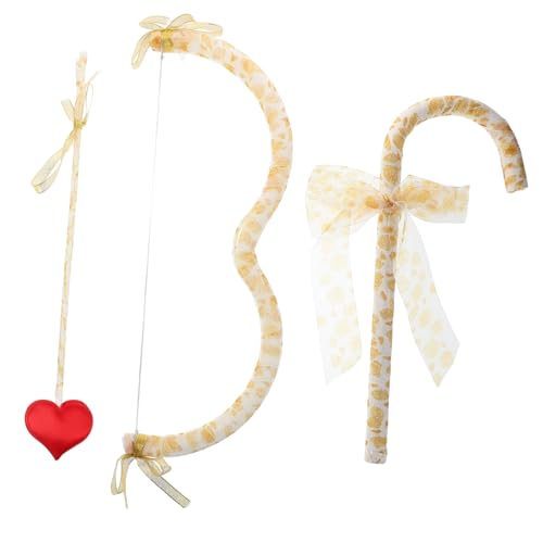 KONTONTY 1 Set Amor Set Valentinstag Kostüm Cosplay Partygeschenk Valentinstag Partyzubehör Mini Amor Kostüm Requisite Amor Kostüm Zubehör Mini Schleife Aus Kunststoff von KONTONTY