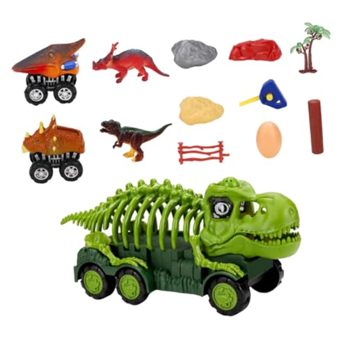 KONTONTY 1 Set Dinosaurier Essen Rutsche Auto Dinosaurier Spielzeug Für Kinder Dinosaurier Spielzeug Dinosaurier LKW Auto Spielzeug Zum Spielen Geschenk Simulation Dinosaurier Auto von KONTONTY