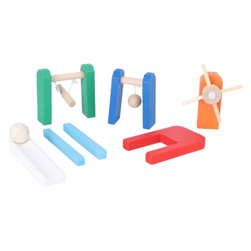 KONTONTY 1 Set Domino Mechanismus Kinderspielzeug Domino Standardblöcke Für Frühe Bildung Domino Spiel Bausteine Lustiges Kinderspielzeug Kinderblöcke Set Aus Holz von KONTONTY