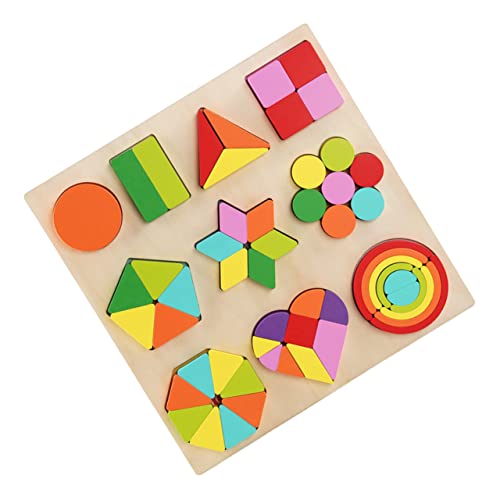 KONTONTY 1 Set Early Education Jigsaw Puzzle Puzzles Bausteine ​​Für Rätsel Rätsel Für Babys Kognitiver Holz von KONTONTY