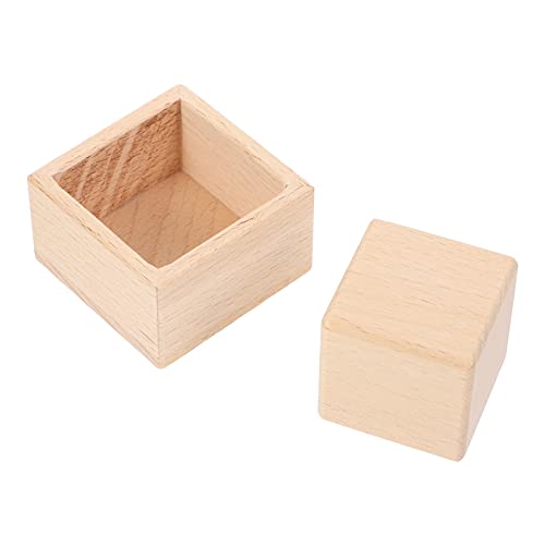 KONTONTY 1 Set Form Sortierer Spielzeug Holzkiste Und Square Block Kit Frühe Bildung Spielzeug von KONTONTY