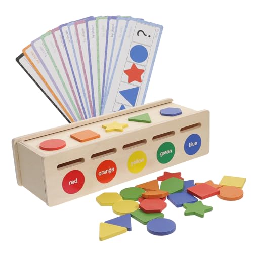 KONTONTY 1 Set Baby-formsortierspielzeug Pädagogische Sensorische Blöcke Für Kleinkinder Farbformsortierspielzeug Für Jungen Und Mädchen Spielzeugset von KONTONTY