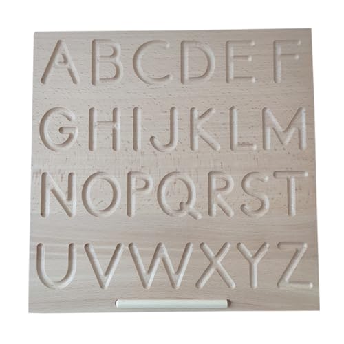 KONTONTY Alphabet-lernspielzeug Buchstaben-rechtschreibtafel Wörter-lernspielzeug Lernspielzeug Kinder-Alphabet-erkennungstafel Aus Holz von KONTONTY