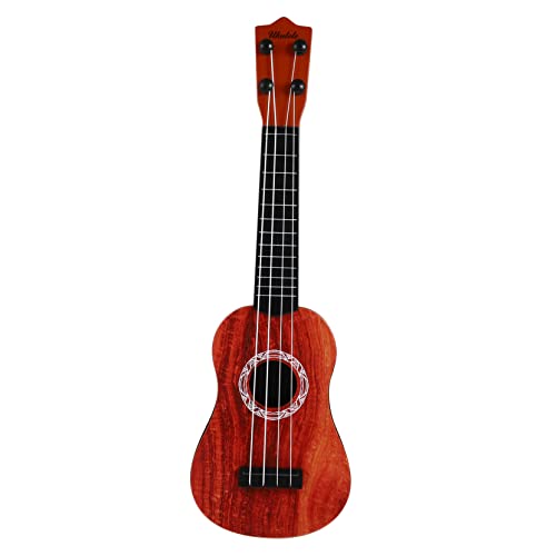 KONTONTY Spülbecken Kinder Holzoptik Ukulele Für Musikinstrument Mit Ersatzsaiten Lernmaterial Und Plektrum Ideal Für Kleine Musiker Und Als Musikspielzeug Für Kreative Entdecker Instrumente Kinder von KONTONTY