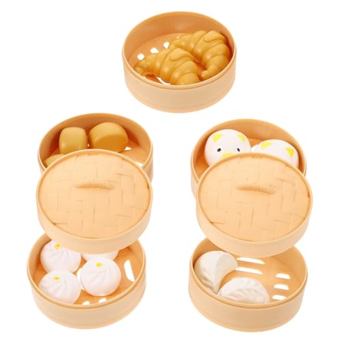 KONTONTY 1 Set Küchenspielzeug Spielhaus Simulation Essen Frühstück Spielzeug Rollenspielspielzeug Chinesisches Lernspielzeug Chinesisches Essen Chinesische Kinder Lernen von KONTONTY