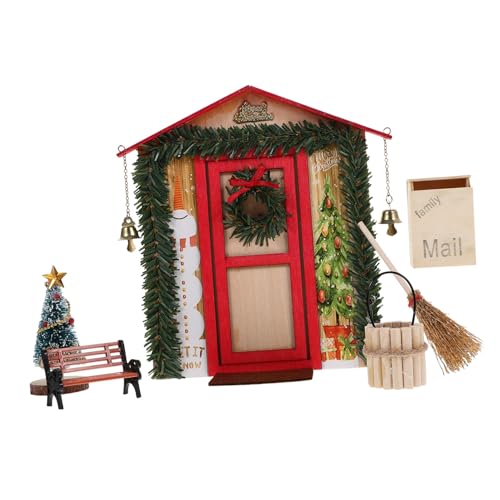 KONTONTY 1 Set Mini Gefälligkeiten Für Weihnachten Kinderspielzeug Dekoration Kinderspielzeug Puppenhaus Weihnachtsschmuck Weihnachtspuppenhaus Partyzubehör Miniaturschuhe von KONTONTY