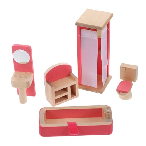 KONTONTY 1 Set Mini Möbelspielzeug Aus Schlafzimmermöbel Für Kinder Rollenspielspielzeug Für Kreatives Spielen Im Kinderzimmer Ideal Für Puppenhäuser Und Miniaturwelten von KONTONTY