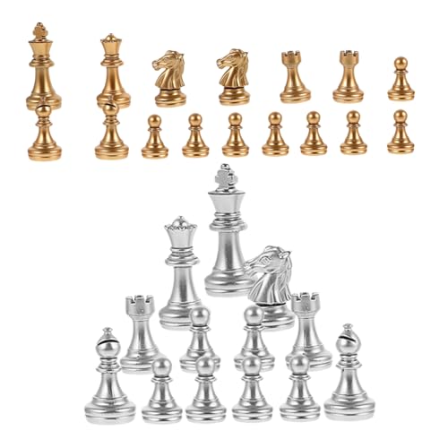 KONTONTY 1 Stück hochzeitsspiel brettspiel Schachfiguren für Profis Tragbares Schach Schachfiguren-Set familienspiel Schachbrett Schach Schachbrett zubehör Schach aus Plastik Schach Ersatz von KONTONTY