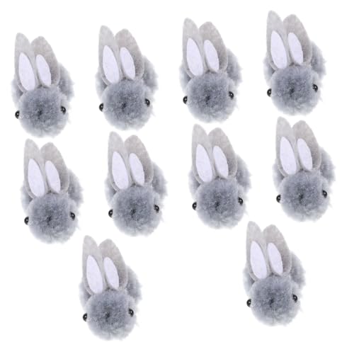 KONTONTY 10stücke Mini-plüschkaninchen Kleine Kaninchenpuppe Weicher Stofftier DIY-Ornament Geschenkidee KONTONTY 10stücke Mini-plüschkaninchen Kleine Kaninchenpuppe Weicher Stofftier DIY-Ornament Geschenkidee von KONTONTY