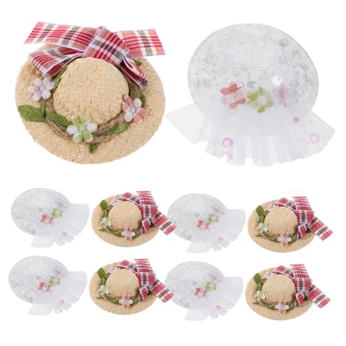 KONTONTY 10 Stück Puppenspielzeughut Strohhut Ornament Miniatur Puppenhüte Mini Sombrero Basteln Mini Kleiner Hut Spielzeughüte Für DIY Hutzubehör Weihnachtsdekoration KONTONTY 10 Stück Puppenspielzeughut Strohhut Ornament Miniatur Puppenhüte Mini Sombrero Basteln Mini Kleiner Hut Spielzeughüte Für DIY Hutzubehör Weihnachtsdekoration von KONTONTY