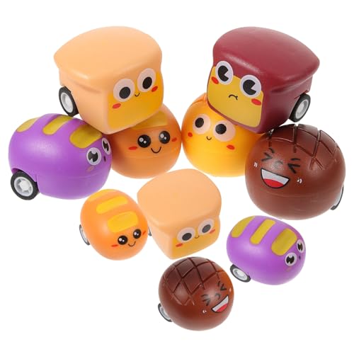 KONTONTY 10 Stück Teiliges Friktionsauto für Kleinkinder Kreative Brotform Rückziehauto ohne Batterie Bunte Mini Autos für Party Mitgebsel Robust und Kindgerecht Gestaltet KONTONTY 10 Stück Teiliges Friktionsauto für Kleinkinder Kreative Brotform Rückziehauto ohne Batterie Bunte Mini Autos für Party Mitgebsel Robust und Kindgerecht Gestaltet von KONTONTY
