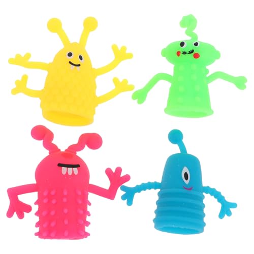 KONTONTY 10 Stück Teiliges Halloween Mini Fingerpuppen aus TPR Bunte Cartoon Kreaturen Handspielzeug Leicht Wiederverwendbar Fördert Kindliche Fantasie für Halloween Deko und Partyspaß KONTONTY 10 Stück Teiliges Halloween Mini Fingerpuppen aus TPR Bunte Cartoon Kreaturen Handspielzeug Leicht Wiederverwendbar Fördert Kindliche Fantasie für Halloween Deko und Partyspaß von KONTONTY