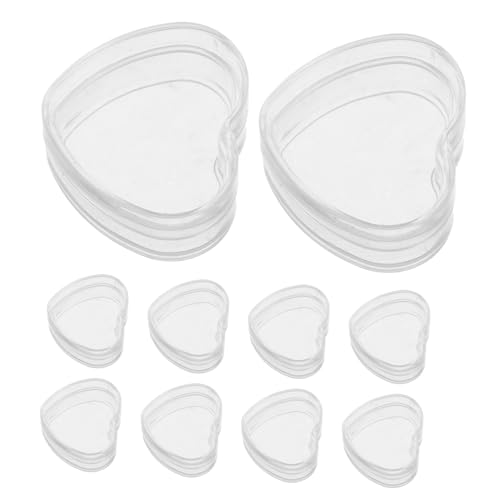 KONTONTY 10 Stück Teiliges Transparente Mini aufbewahrungsboxen Herzform Kunststoffboxen für Puppenhaus Zubehör zum Sortieren Kleiner Gegenstände Stilvoll und Vielseitig für DIY Mini KONTONTY 10 Stück Teiliges Transparente Mini aufbewahrungsboxen Herzform Kunststoffboxen für Puppenhaus Zubehör zum Sortieren Kleiner Gegenstände Stilvoll und Vielseitig für DIY Mini von KONTONTY