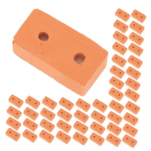 KONTONTY 100 Stück Miniatur Ziegelsteine Rote Kunststein Bausteine für DIY Puppenhaus Modellbau Landschaftsgestaltung Basteln KONTONTY 100 Stück Miniatur Ziegelsteine Rote Kunststein Bausteine für DIY Puppenhaus Modellbau Landschaftsgestaltung Basteln von KONTONTY