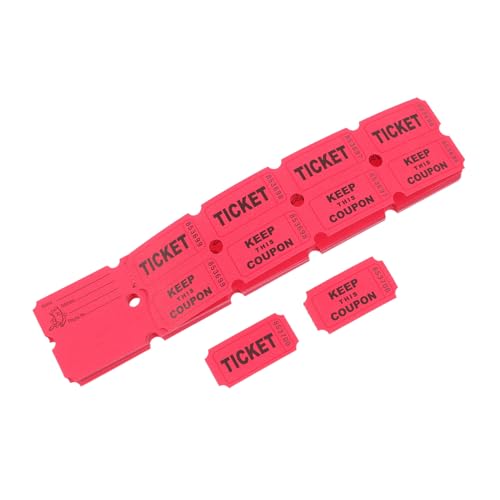 KONTONTY 100 Stück Rote Raffle Tickets für Veranstaltungen und Gewinnspiele Vielseitige Lose für Schule und Feiern Klar Lesbare Nummerierung Einfache Handhabung Einsetzbar KONTONTY 100 Stück Rote Raffle Tickets für Veranstaltungen und Gewinnspiele Vielseitige Lose für Schule und Feiern Klar Lesbare Nummerierung Einfache Handhabung Einsetzbar von KONTONTY