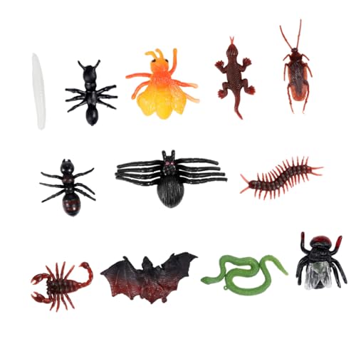 KONTONTY 100 Stück Simulation Insekten Set Mit Spinnen Und Skorpionen Perfekte Streich Requisiten Für Halloween Deko Gruselige Streichspielzeuge Für Partys Und Events von KONTONTY