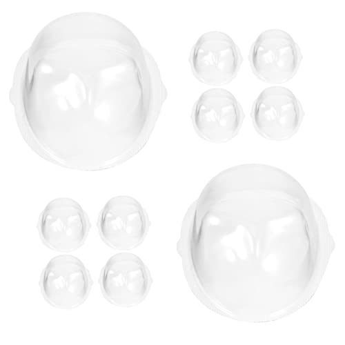 KONTONTY Gesichtszubehör für Mini-Spielzeuge 10 Stück PVC-Puppenmasken -Maskensets zum Puppenbasteln Gesichtsabdeckungen aus Kunststoff Display-Gesichtsabdeckungen für Puppen von KONTONTY