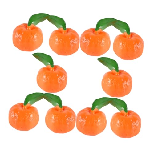 KONTONTY 10st Simulierte Fruchtorange Orangenpresse Entsafter Zitrone Zitrusfrüchte Fälschung Zitruspresse Künstlich Gefälscht Granatapfel Obstschale Deko Kunstorange PVC von KONTONTY