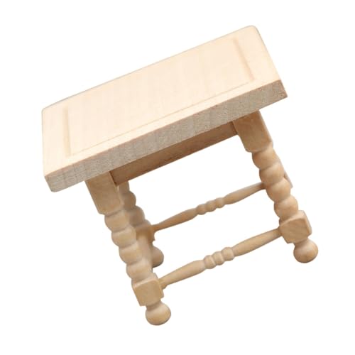 KONTONTY Miniatur-hocker-Modell Simulation Holztisch Spielzeug Für Mini- -Dekorationen von KONTONTY