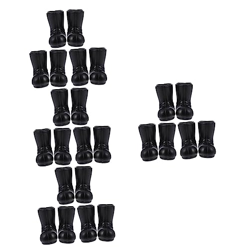 KONTONTY 12 Paar Mini Weihnachtsstiefel Puppenhaus Nikolausstiefel Basteln Weihnachtsstiefel Miniaturstiefel Mini Krippendekorationsstiefel Kleine Dekorative Stiefel Kleine von KONTONTY