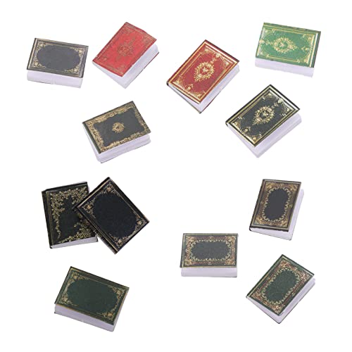 KONTONTY 12 Stück Mini -Buchzubehör Mini-Hausschmuck kleine Puppenstubenbücher winzig Miniaturen Ornament Mini-Hausdekoration Mini-Verzierung Mini-Heimschmuck Mikrohausmodell Papier KONTONTY 12 Stück Mini -Buchzubehör Mini-Hausschmuck kleine Puppenstubenbücher winzig Miniaturen Ornament Mini-Hausdekoration Mini-Verzierung Mini-Heimschmuck Mikrohausmodell Papier von KONTONTY
