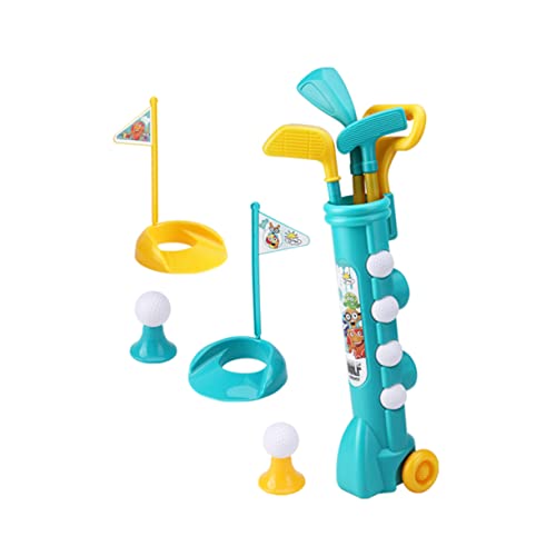 KONTONTY Frühpädagogisches Golfset für Kinder Übungsset für Kinder 12-teilig Golfspielzeug für Kinder Spielspielzeugsets Miniset Eimer Schläger Bälle Sockel Löcher tragbar von KONTONTY