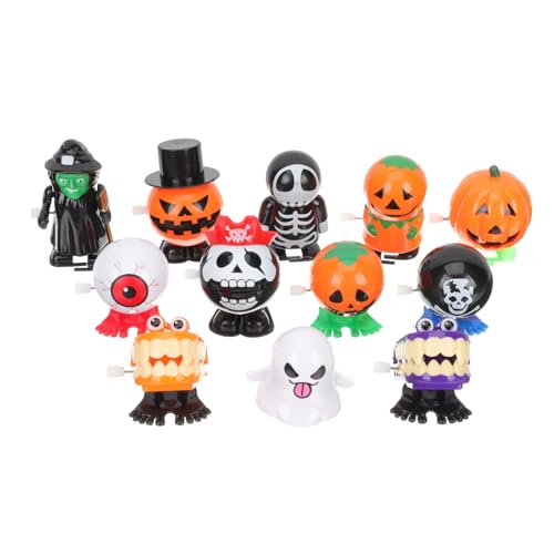 KONTONTY 12pcs Cartoon Uhrwerk Spielzeug Plastik Auf Halloween Walking Toys Party von KONTONTY