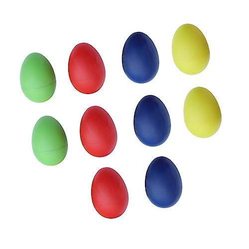 KONTONTY 12st Eier Maracas Percussion-Musical-Ei-Maracas Egg Shaker Musical Eierbecher Perkussions-eierschüttler von KONTONTY