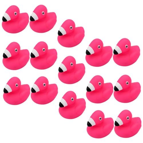 KONTONTY 15 Stück Cartoon Badespielzeug Rosa Flamingo Mini Flamingo Spielzeug Flamingo Enten Flamingo Dekor Kinderspielzeug Mini Spielzeug Kinderspielzeug Meerjungfrauen Spielzeug von KONTONTY