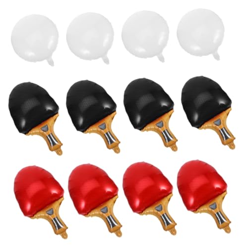 KONTONTY 15 Stück Teiliges Tischtennis Ballon Dekoration aus Langlebiger Aluminiumfolie Tischtennisball Schläger Leicht Aufzuhängen Wiederverwendbar für Sportpartys Turniere und KONTONTY 15 Stück Teiliges Tischtennis Ballon Dekoration aus Langlebiger Aluminiumfolie Tischtennisball Schläger Leicht Aufzuhängen Wiederverwendbar für Sportpartys Turniere und von KONTONTY