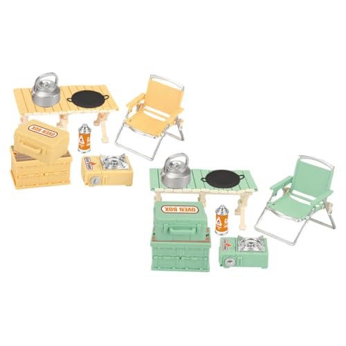 KONTONTY 16 Stück Teiliges Camping Spielset mit Miniatur Faltbarem Stuhl und Tisch Realistisches Outdoor Zubehör Leicht Tragbar für Drinnen und Draußen Rollenspiel Camping KONTONTY 16 Stück Teiliges Camping Spielset mit Miniatur Faltbarem Stuhl und Tisch Realistisches Outdoor Zubehör Leicht Tragbar für Drinnen und Draußen Rollenspiel Camping von KONTONTY