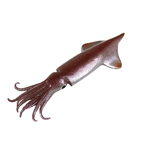 KONTONTY 1Pc Simuliertes Tintenfischmodell Restaurant Dekoration Squid Seafood Model Lifelike Squid Design Tintenfischmodell Für Lebenslange Anzeigemodell PVC Modell Tintenfischmodell von KONTONTY