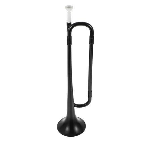 KONTONTY 1Stk B-Trompete B-Reisetrompete Spielzeug Trompete Horn Bass bb Trompete Kinder Trompete kinderinstrumente kinder musikinstrumente Jugendpioniere Horn praktisches Horn Abs Black von KONTONTY