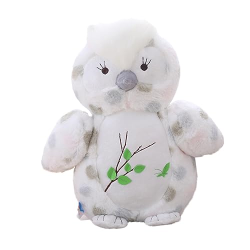 KONTONTY 1Stk Eule Animals Toys for Puppen pucktuch kinderpuppen Puppengeschenk doll plushbit Plush Toy Plüschpuppe Plüschpuppe PP Baumwolle Weiß von KONTONTY