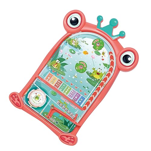 KONTONTY 1Stk Fun Flipperautomat Fähigkeiten Brettspiel Tischspiel Tischballspiel tierisches Spielzeug interaktives Spielzeug kinderspielzeug Cartoon-Flipper Desktop-Spielspielzeug Abs Rosa von KONTONTY