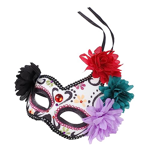 KONTONTY 1stk Halloween-maske Gesichtsmaske Mit Speziellem Design Halloween-cosplay Vintage Dekorative Masken Halloween-dekor Tag Der Toten Totenkopfmaske Augenmasken Kostüm Auge Plastik von KONTONTY