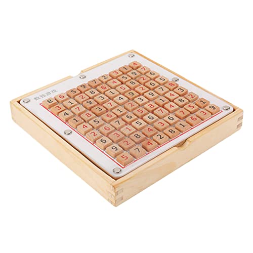 KONTONTY 1stk Sudoku-Spiel Schach Mathe-lernspielzeug Kinderspielzeug Spiele Lernspielzeug Für Für Die Früherziehung Zahlenpuzzle- Mathe-Sudoku- Holz von KONTONTY