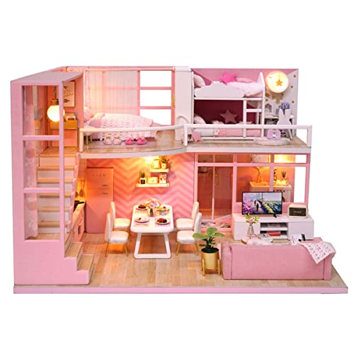 KONTONTY 1stk Zum Manuellen Zusammenbauen Mini-Wohnung Mini- Zum Selbermachen Wohnung Selber Bauen Miniatur DIY Wohnung Miniatur DIY Kabinenmodell von KONTONTY