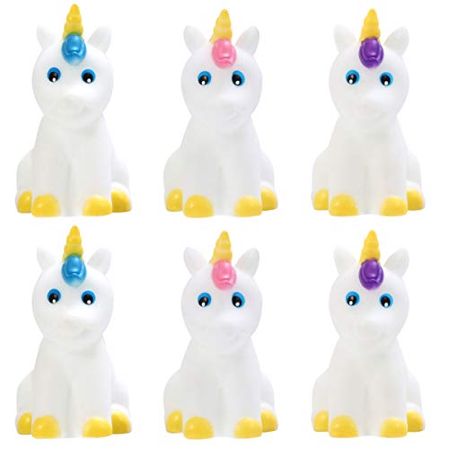 KONTONTY 2 Bades pielzeug Set badewannenspielzeug kinderbad Toys for Toys schwimm spielzeuge Duschspielzeug Einhorn-Badespielzeug für Babys Einhorn duschen PVC von KONTONTY