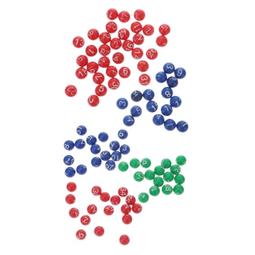 KONTONTY 2 Packungen Ball der Lotteriemaschine Tombola Zahlenkugeln Aktivität Lotteriebälle verlosen Clue-Escape-Spiel Fasching Spiele plastikball Spielbälle Party-Aktivitäts-Requisiten von KONTONTY